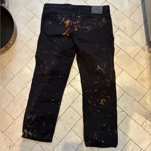 Vilebrequin Black Pants with Artistic Accents